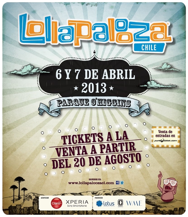 Lollapalooza Chile 2013: 6 y 7 de abril, Parque O'Higgins 9