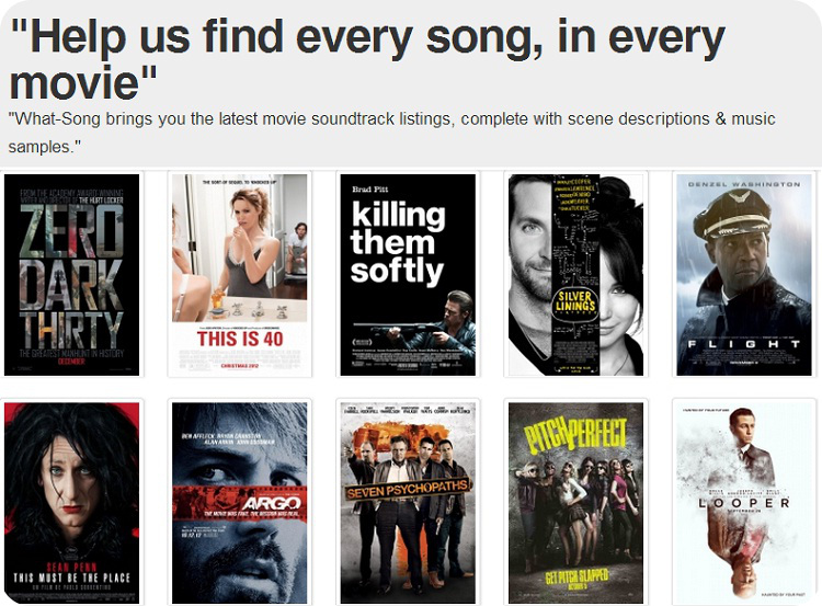 What Song, el camino fácil para encontrar canciones de películas 1