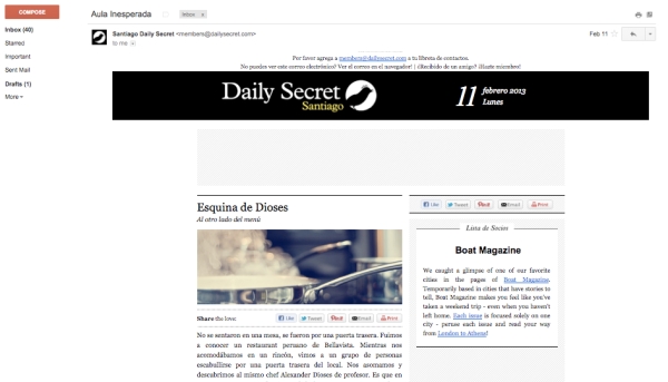 Daily Secret Santiago: un secreto de la ciudad todos los días 4