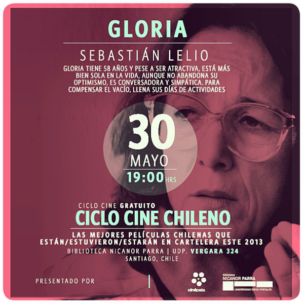 Hoy: Gloria en Ciclo Cine Chileno Gratis 2