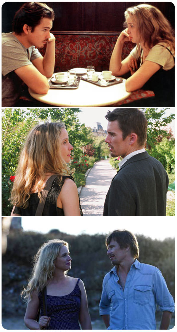 La trilogía del amor de Richard Linklater, Ethan Hawke y Julie Delpy 1