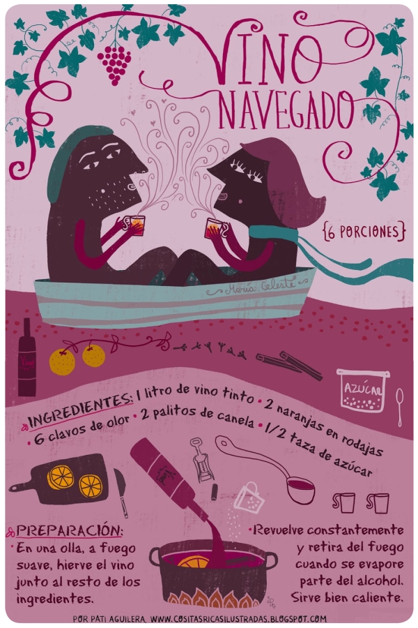 Cositas ricas ilustradas: vino navegado 3