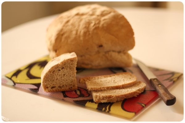 Pan hecho con masa madre 1