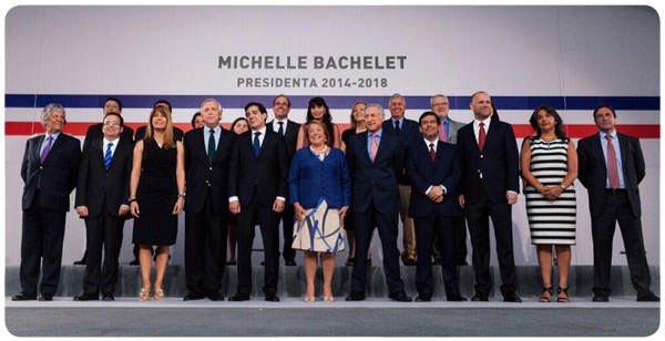 El gabinete ministerial de Michelle Bachelet 2014 2