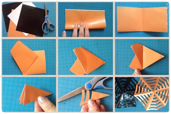 DIY: Telarañas de papel 4
