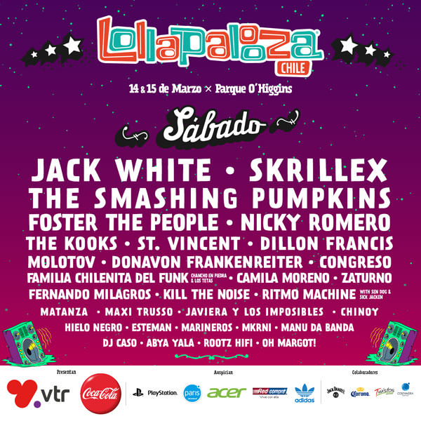 Lineup Lollapalooza 2015 por día 1
