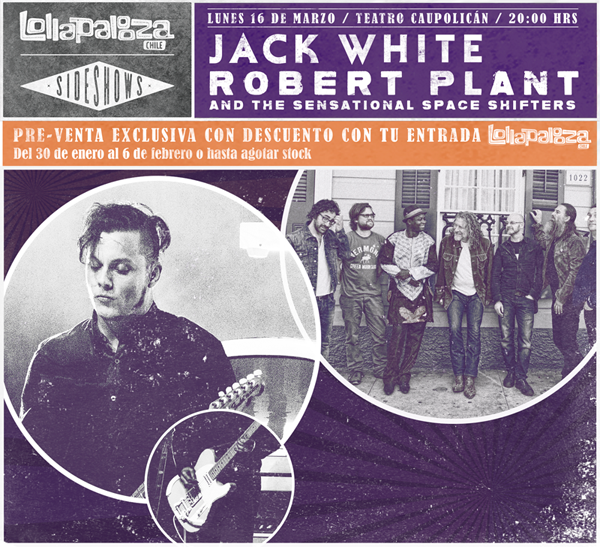 Venta de entradas sideshow de Jack White y Robert Plant 9