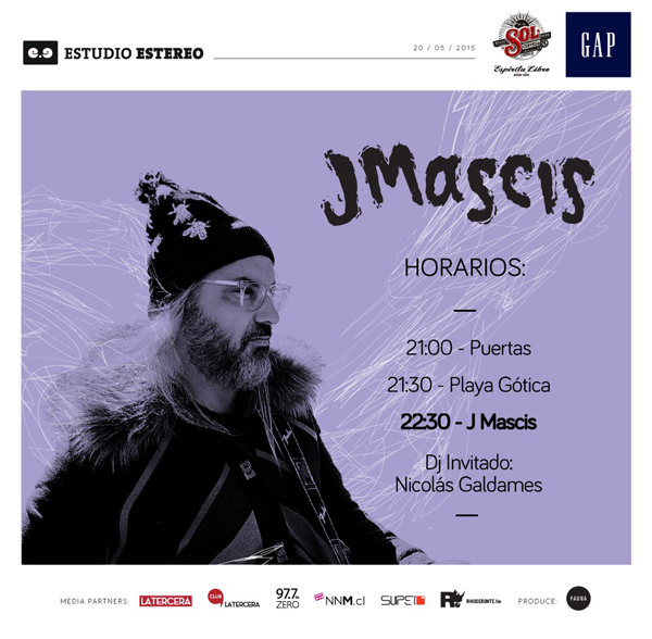 J Mascis (líder de Dinosaur Jr.) en Chile 2