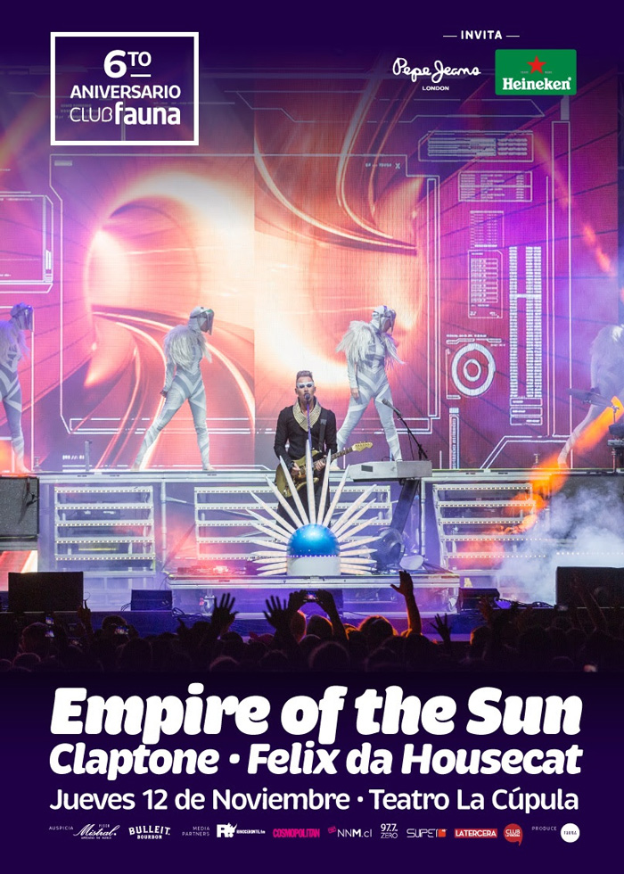 Gana entradas para ver a Empire Of The Sun en aniversario Club Fauna 1