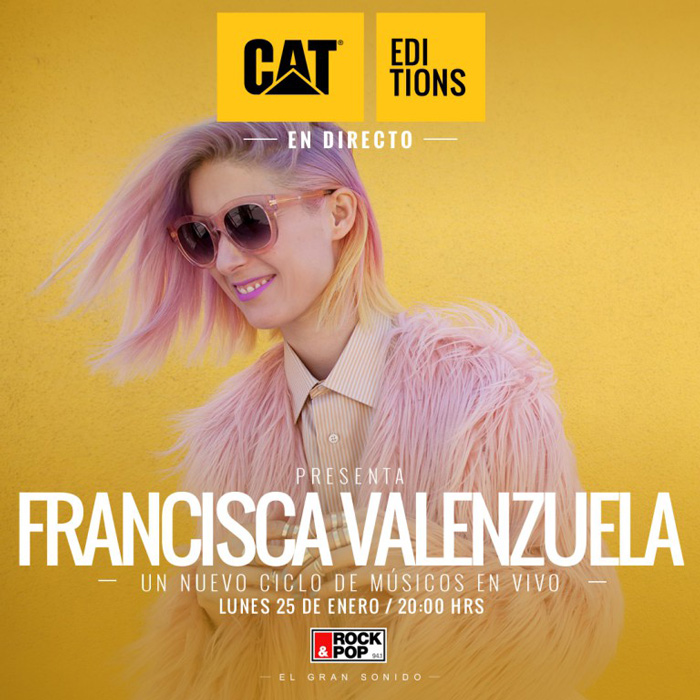 Francisca Valenzuela hoy en #CatEditionsEnDirecto en Rock & Pop 5