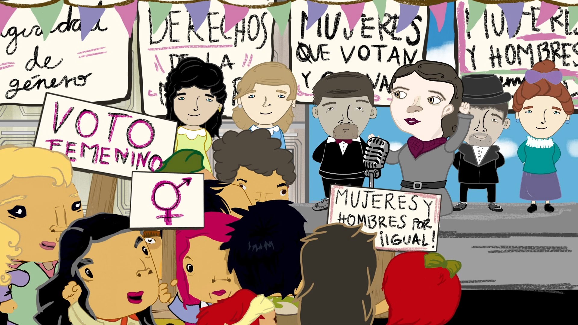 Tararea: serie animada, música y voto femenino 5