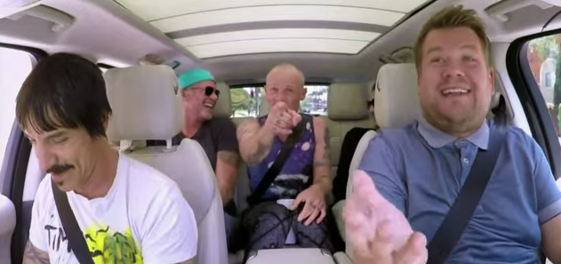 Red Hot Chilli Peppers en el Carpool Karaoke de James Corden 3