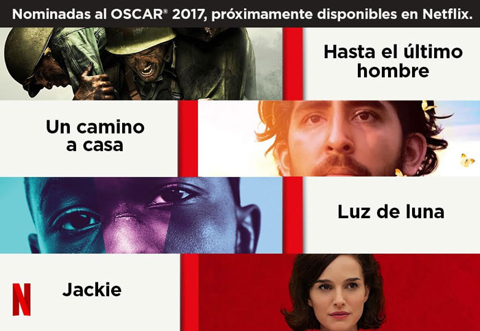 4 películas nominadas al Oscar estarán en Netflix 4
