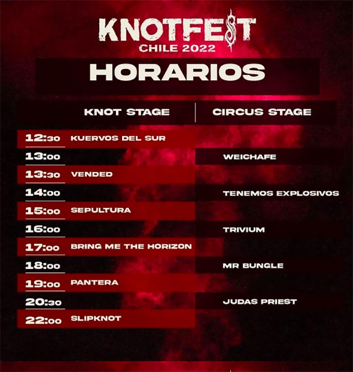 Knot Fest Chile 2022, un intensivo de metal para tus oídos (y tu alma oscura) 2