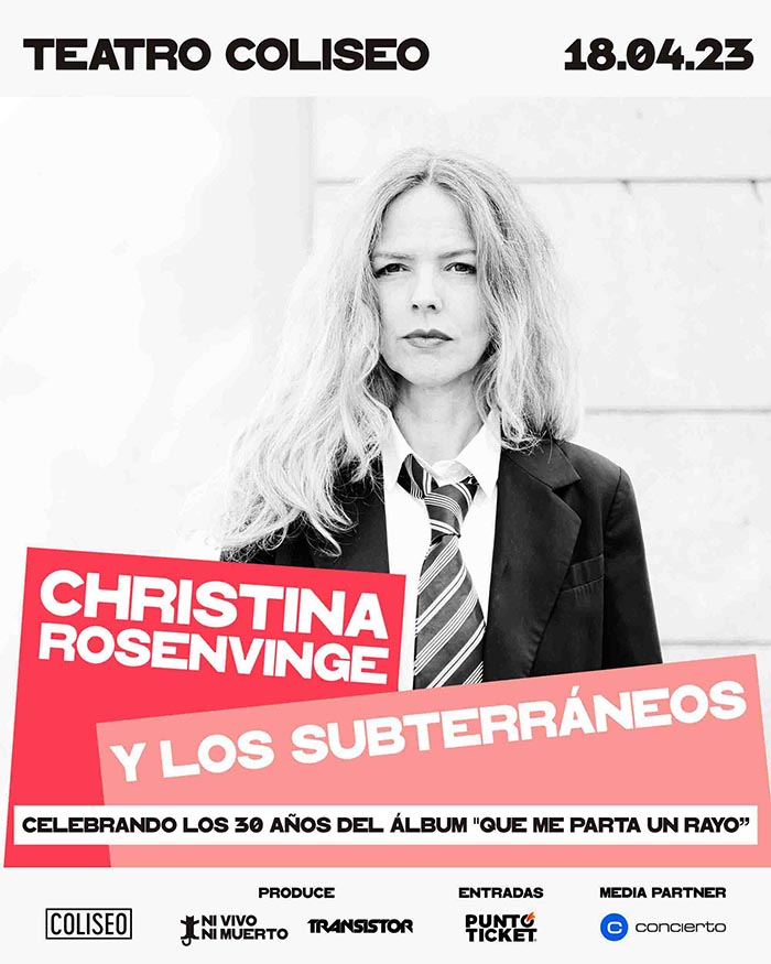 Celebramos los 30 años de "Que me parta un rayo" con Christina Rosenvinge y Los Subterráneos en vivo 1