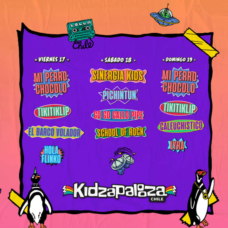 El Perro Chocolo, Sinergia Kids, Tikitiklip, El Barco Volador, y muchos más en Kidzapalooza! 2