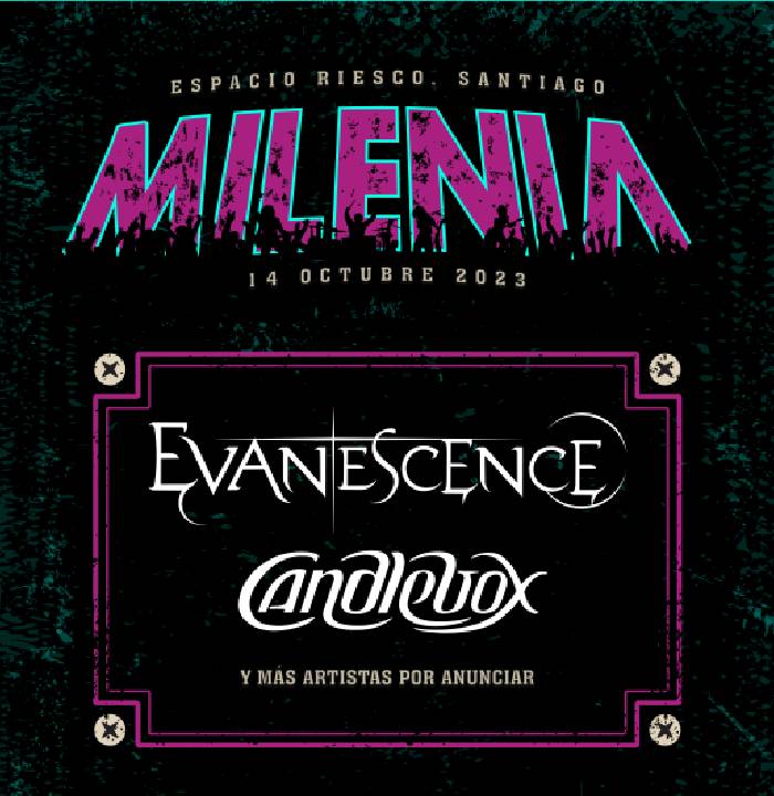 Festival Milenia 2023: Evanescence y Candlebox son los headliners 1