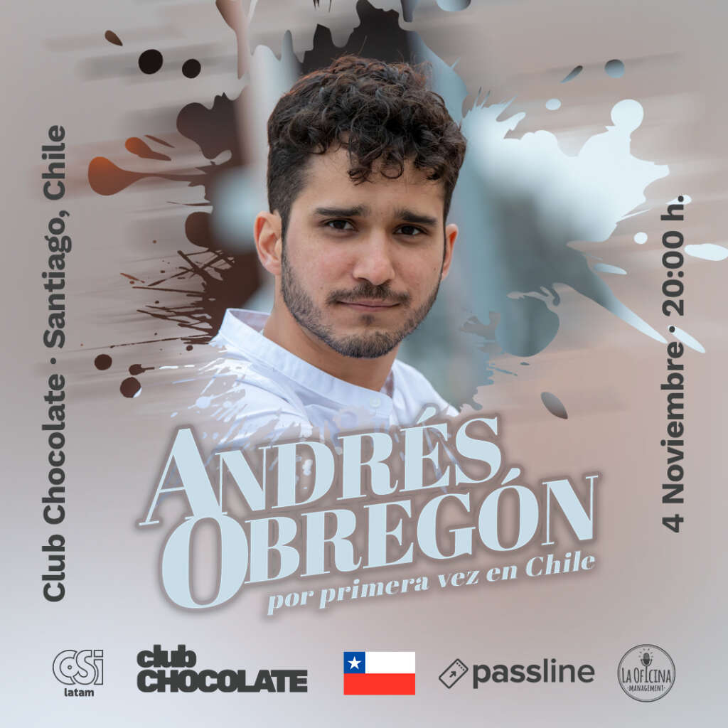 Cantante Andrés Obregón dará su primer concierto en Chile 2