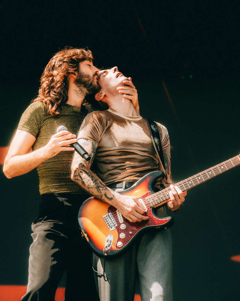Entrevista a Indios: Joaquín Vitola y Nicolás de Sanctis, voz y guitarra de la banda, en Lolla 2025 3