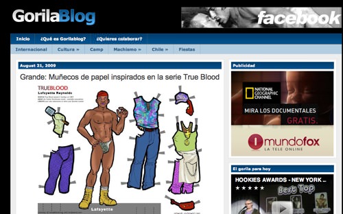 Un blog para gays: Gorilablog.com, el nuevo proyecto de Villouta 1