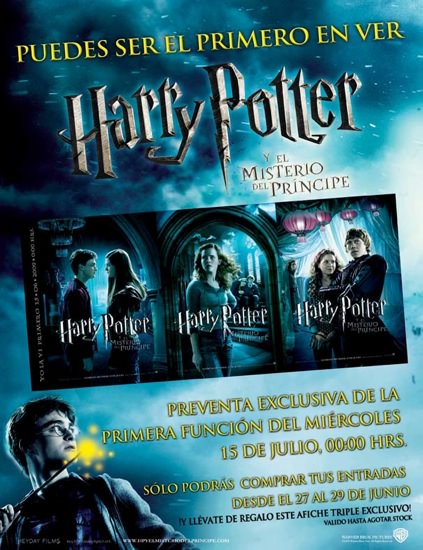 Harry Potter y el misterio del príncipe: pre-venta de entradas para el estreno 6