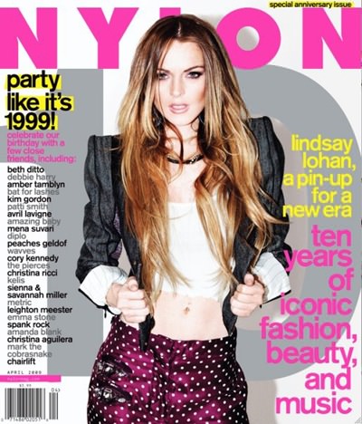 Lindsay Lohan en portada de Nylon 3