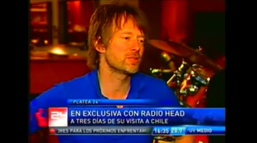 Entrevista a Radiohead en TVN 7
