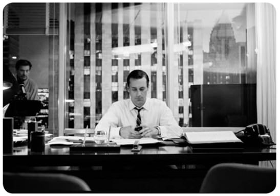 Fotos en el set de Mad Men, la perfección en blanco y negro 4